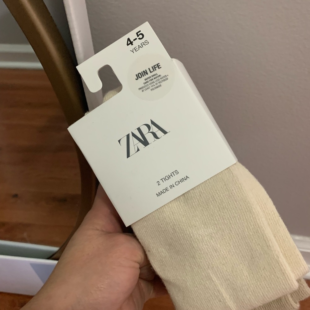 Zara kids tights 2 pack